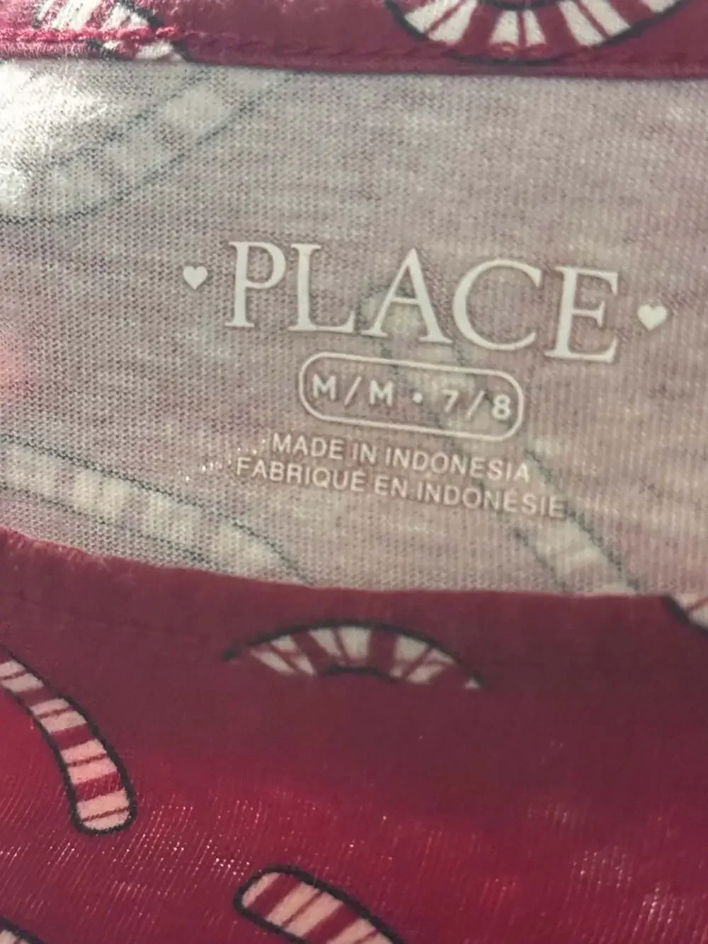 The Children's Place Red Long Sleeve Candy Cane Print Holiday Shirt